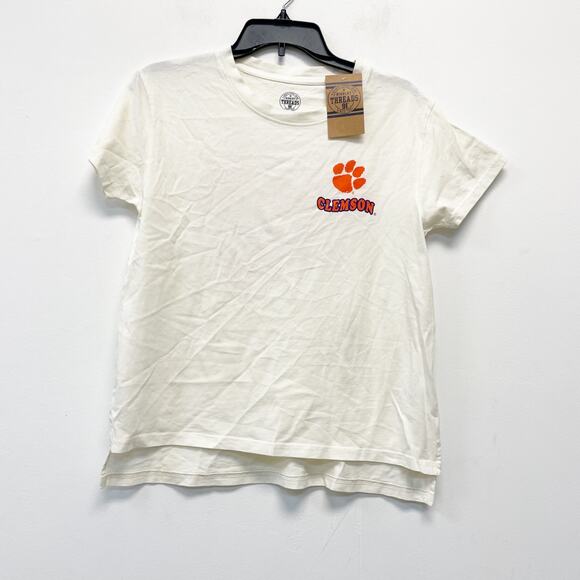 Rivalry Threads 91 Women's NCAA Clemson Tigers High Low Cotton T Shirt White S - Picture 1 of 5